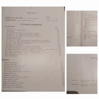 Libros "Lengua Francesa" 2° y 5° curso 1959 y 1960