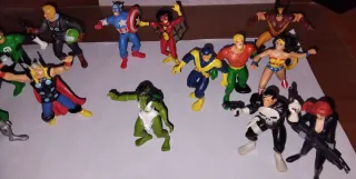 Colección Muñecos Goma Marvel DC