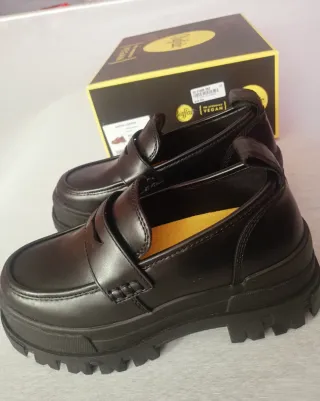 Mocasines Buffalo veganos negros mujer