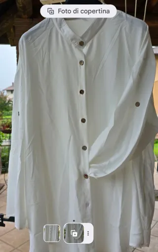 Camicia oversize bianca