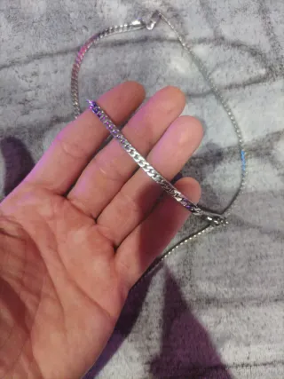 Cadena y pulsera eslabones acero