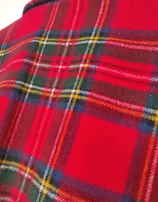 Abrigo Zara cuadros escoceses largo