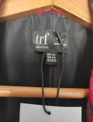 Abrigo Zara cuadros escoceses largo