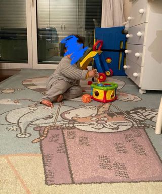 Alfombra infantil de pelo corto