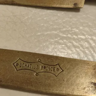 6 Coltelli Frutta Antichi Porcellana Bronzo