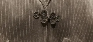 Traje UNIT terciopelo gris mujer