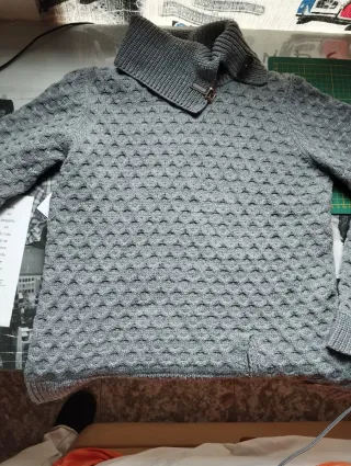 Jersey de lana mujer gris