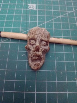 Imán nevera zombie hecho a mano