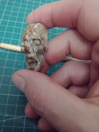 Imán nevera zombie hecho a mano