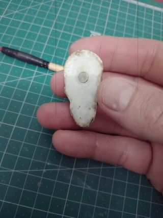 Imán nevera zombie hecho a mano