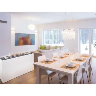 Estufa Bioetanol PURLINE Gea Negra/Blanca