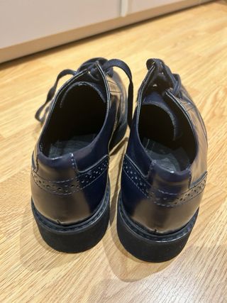 Zapatos Oxford Massimo Dutti Mujer Azul Talla 38