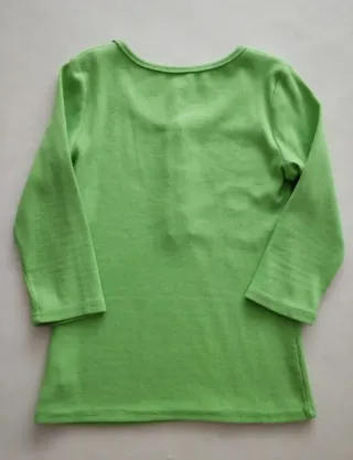 Camiseta Fashion verde botones dorados