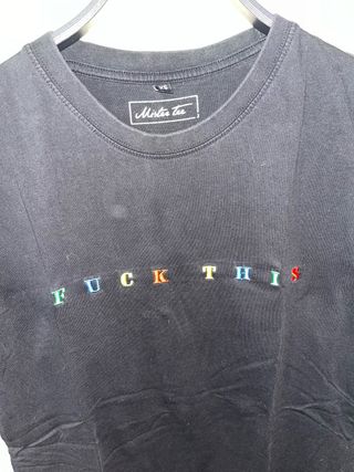 Camiseta Mister Tee Negra Talla XS