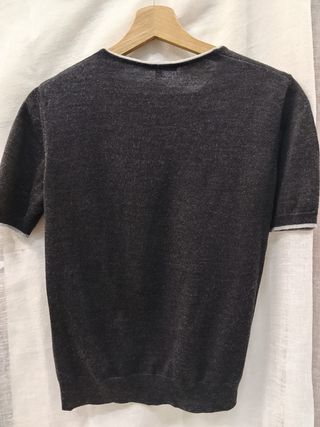 Jersey Pulligan manga corta gris