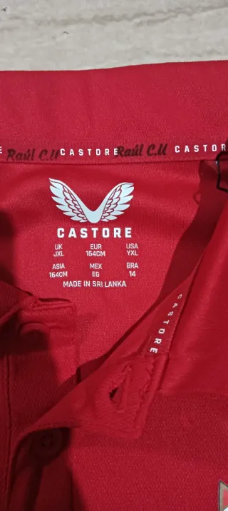 Conjunto Sevilla FC Castore Rojo. Niños 10-12 años