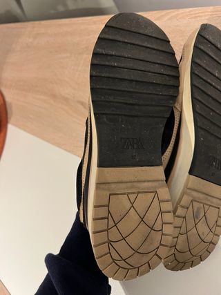Zapatillas Zara Beige y Negro