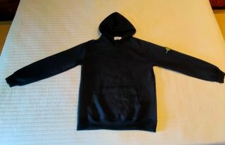 Sudadera negra con capucha, talla M