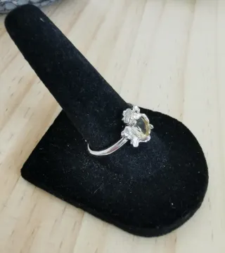 Anillo Citrino Natural tamaño Ajustable.