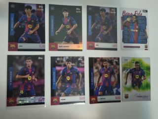 27 Cartas FC Barcelona Numeradas, refractor y rc