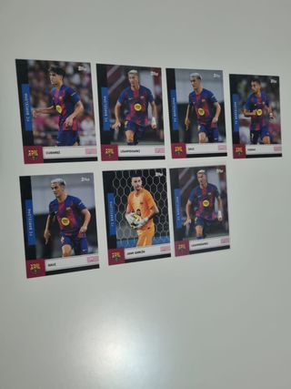 27 Cartas FC Barcelona Numeradas, refractor y rc