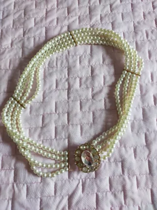 Cintura perle e strass