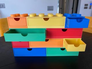 Scatola stile Lego impilabile organizer scrivania