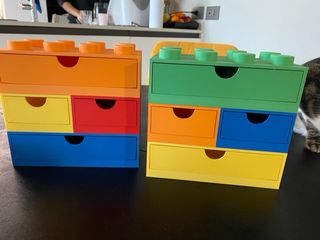 Scatola stile Lego impilabile organizer scrivania