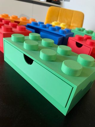 Scatola stile Lego impilabile organizer scrivania