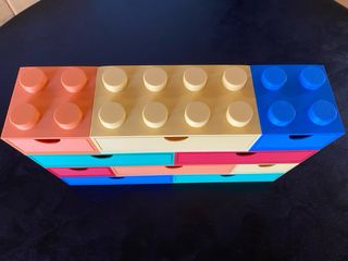 Scatola stile Lego impilabile organizer scrivania