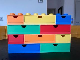 Scatola stile Lego impilabile organizer scrivania