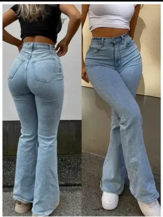 Pantalones vaqueros Shein azul claro talla XL