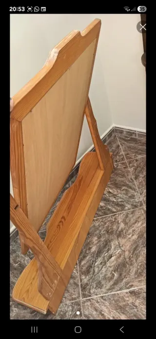 Espejo Empotrado Pino Provenzal con Repisa