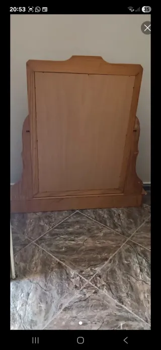 Espejo Empotrado Pino Provenzal con Repisa