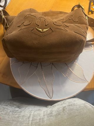 Bolso Zadig & Voltaire marrón ante