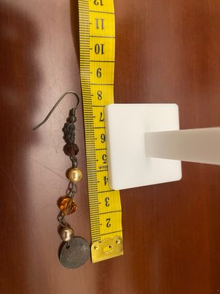 Pendientes largos boho dorados y marrones