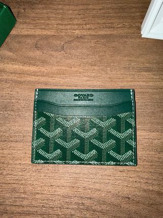 Portacarte Goyard Pelle Verde