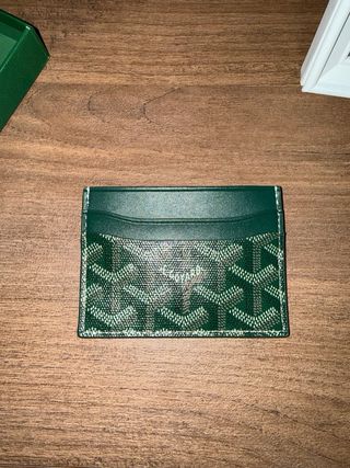 Portacarte Goyard Pelle Verde