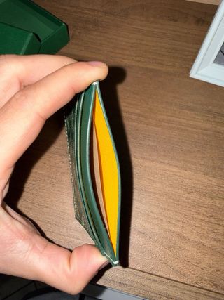 Portacarte Goyard Pelle Verde