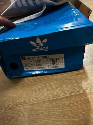 Adidas Gazelle Talla 37.5 Gris/Blanco