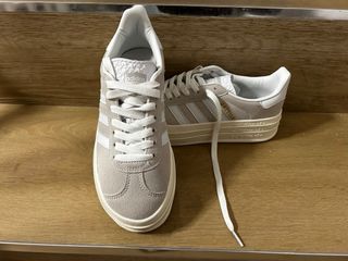 Adidas Gazelle Talla 37.5 Gris/Blanco