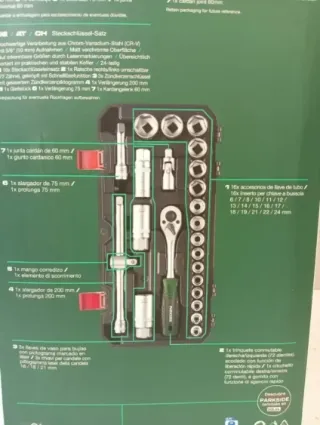 Set Llaves Carraca 3/8 PARKSIDE