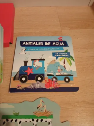 Lote 2 Puzzles Infantiles: Animales Agua y Granja