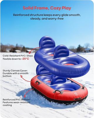 Trineo hinchable para 2 personas