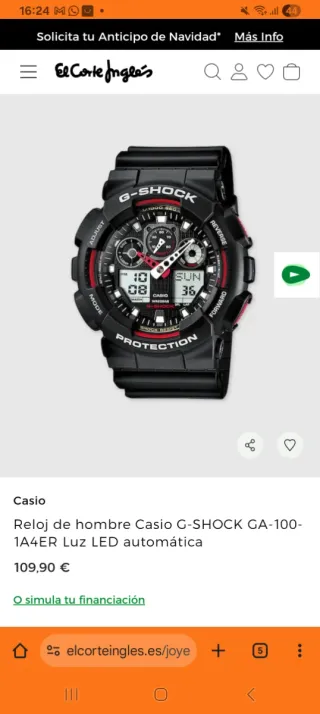 Reloj Casio G-Shock Nuevo