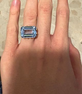 Anillo de oro 18 kilates Topacio