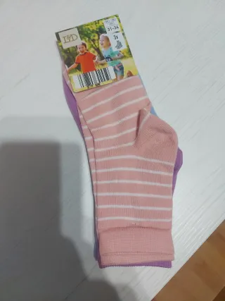 3 pares calcetines L&D 31-34