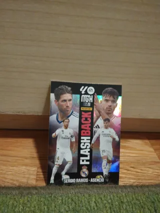 Cromo Fútbol Panini Flasback Sergio Ramos y Asenci