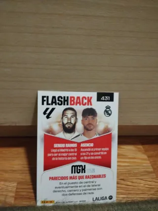 Cromo Fútbol Panini Flasback Sergio Ramos y Asenci