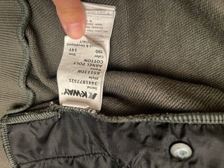 Felpa K-Way con cappuccio verde militare